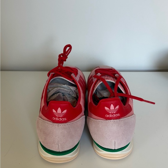 Adidas Women's Vibrant Pink and Red Sneakers - Picture 2 of 4